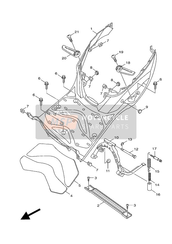 905062880400, Zugfeder, Yamaha, 1